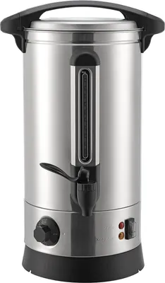 Produktbild von Juskys Glühweinkocher Teramo 10 Liter 1500W mit Zapfhahn, Thermostat & Überhitzungsschutz, 30 - 110°C, Edelstahl, elektrisch, Heißgetränkespender