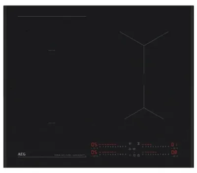 Zdjęcie produktu dla AEG NII64B30AZ, Czarny, Wbudowany, 60 cm, Płyta indukcyjna strefowa, Szkło ceramiczne, 4 stref(y)