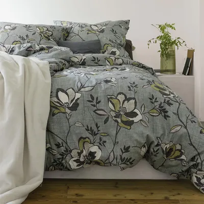 Produktbild von Irisette Edel-Feinbiber Bettwäsche Koala grün 8616 135x200 cm + 80x80 cm