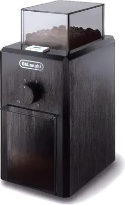 Produktbild von Elektrische Kaffeemühle DELONGHI KG79, 120g Kapazität, 17 Mahlgradeinstellungen, Burr Milling System, Schwarz
