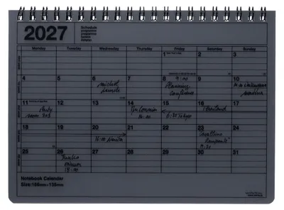 Produktbild von MARK'S 2027 Notebook Calendar S // Black