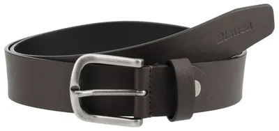 Produktbild von Blauer Klassischer Ledergürtel mit einer Länge von 114 cm und einer Breite von 4 cm