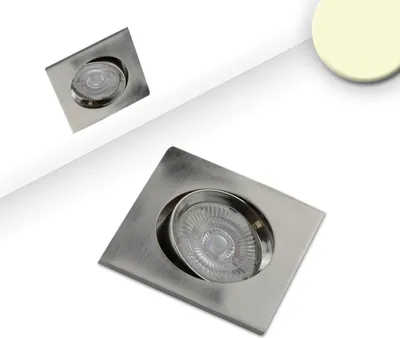 Produktbild von ISOLED LED Einbauleuchte Slim68 Alu gebürstet, eckig, 9W, warmweiß, dimmbar