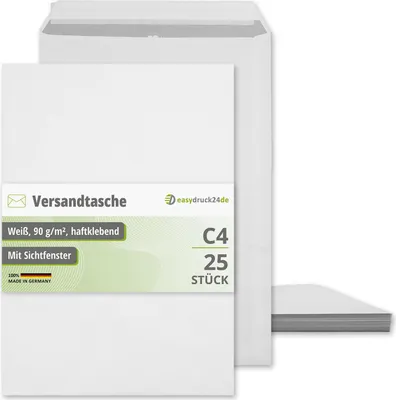 Produktbild von easydruck24de C4 Umschläge 25 Stück I az260