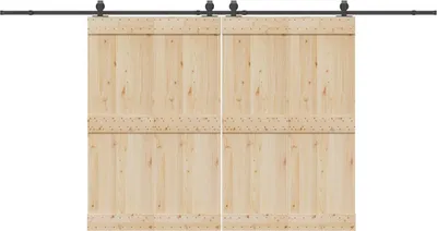 Obrázok produktu pre Kovanie na posuvné dvere čierne 427 cm oceľové