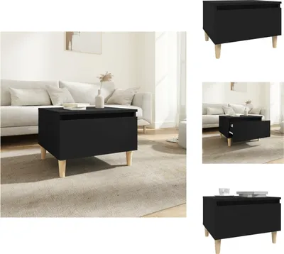 Immagine prodotto di vidaXL Tavolino nero 50x46x35 cm in legno - Tavolini