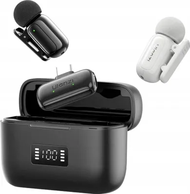 Immagine prodotto di 2 microfoni wireless da 100 m per telefono con USB TYPE-C USB-C ULANZI / A200 / SKU: A048