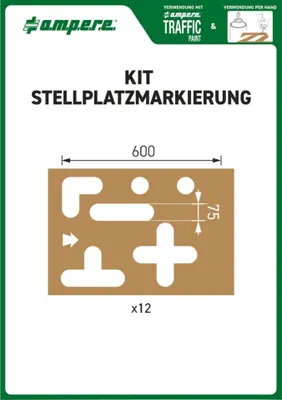 Produktbild von A.M.P.E.R.E. Schablonenset Schablonen Stellplatzm.