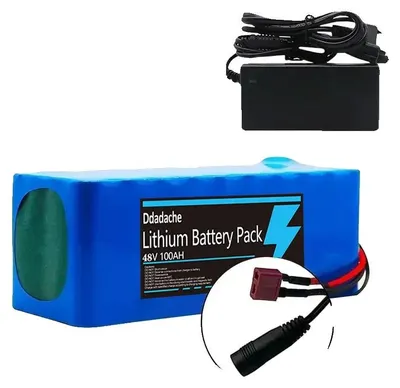 Immagine prodotto di Batteria agli ioni di litio, 48V, capacità 100Ah, caricabatterie T-DC