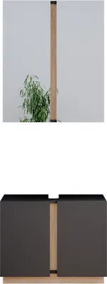 Produktbild von Badmöbel-Set Vicco Gloria Anthrazit 2 Teile, Model 40892