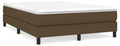 Obrázek produktu pro vidaXL Box spring bed frame dark brown 140x200 cm fabric