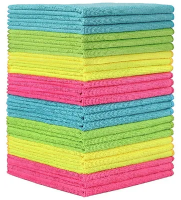 Produktbild von Mikrofaser-Reinigungstücher Waffelgewebe 24 Stück 30 x 30 cm Multicolor