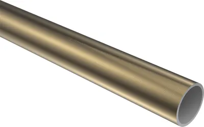 Produktbild von Interdeco Rundrohr / Metallrohr für Gardinenstangen 16 mm Ø Messing Antik, 200 cm