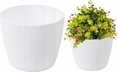 Produktbild von Kunststoffgehäuse Topf weiß 11 cm Magnolia Jumper