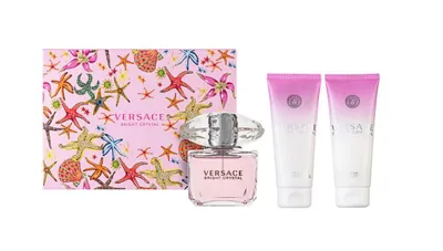 Produktbild von Versace Bright Crystal Giftset Edt Spray 50ml/Bath & Shower Gel 50ml/Body Lotion 50ml 150 ml