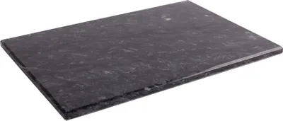 Produktbild von 1x Schwarz 30cm x 20cm Marmor Rechteckige Hackbrett - Klein Rustikal Küche Schnittblock Servierplatte für Käse Brot Fleisch - von Argon Ta