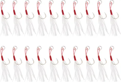 Produktbild von 20pcs Bindende Drahteisenplatte Haken Helle Linien Meeresfischfisch -Accessoire 10#