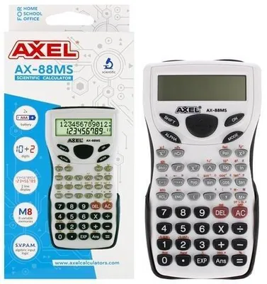 Obrázek produktu pro Kalkulačka ax-88ms, 9 × 16 × 2 cm, 22řádkový displej, velké klávesy