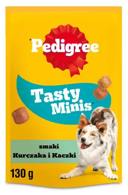 Zdjęcie produktu dla Pedigree Tasty Bites Chewy Cubes, Dorosły, Kurczak, 130 g