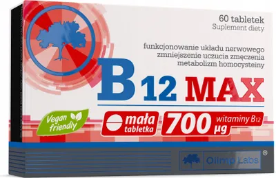 Produktbild von OLIMP B12 MAX Vitamin B 700 µg 60 Tabletten