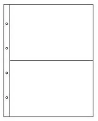 Produktbild von Kunststoffhüllen FOLIO, 2er Einteilung, glasklar
