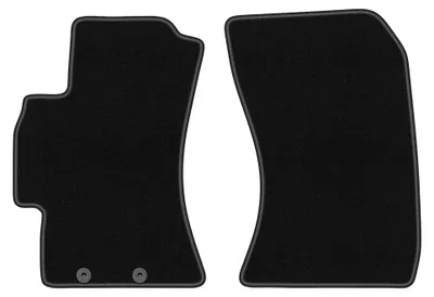 Productafbeelding van Velours voormatten voor Subaru Forester III 2008-2013 (SUV) – 2-delig, zwart, op maat – Wielganizator BASIC