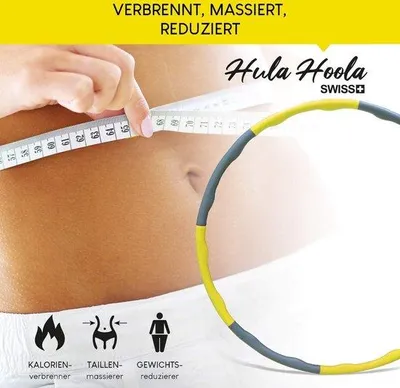 Produktbild von Famanu Hula Hoop Reifen für Fitness und Massage - Verstellbar 73 cm – 96 cm