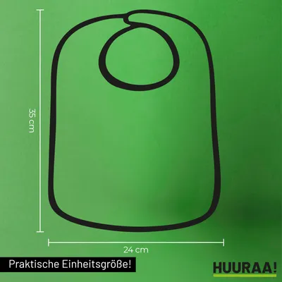 Produktbild von Huuraa Baby Lätzchen Amrum verliebt Heather Grey Klettverschluss  Baumwolle Latz Geschenkidee