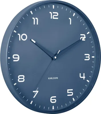 Produktbild von Karlsson - Wanduhr Orgullo - Klassisches Blau - Ø40cm