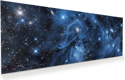 Produktbild von Glasbild 150x60cm in XXL für Wohnzimmer, Schlafzimmer Motiv Sternenhimmel