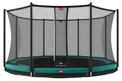Produktbild von BERG Bodentrampolin Favorit InGround 430 + Sicherheitsnetz Comfort Grün