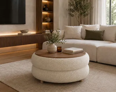 Obrázok produktu pre Skye Decor, Kvalitný konferenčný stolík (3 časti) – dub Sapphire, 70 cm, béžová farba