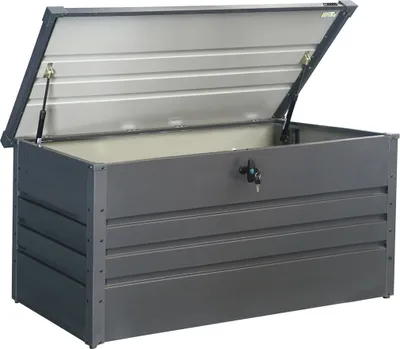 Produktbild von ZIPPER ZI-GAB132AN Aufbewahrungsbox Futterbox Gartenbox 130cm Breite 80kg grau