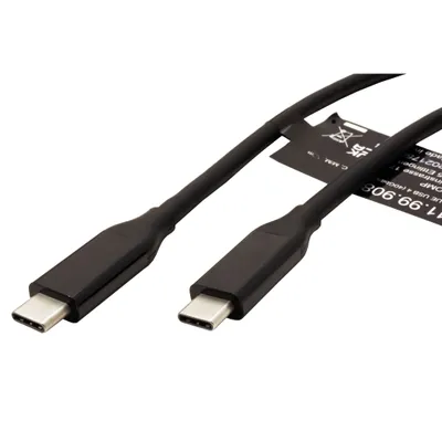 Obrázek produktu pro VALUE USB4 40Gbps kabel USB C(M) - USB C(M), PD 100W, 1m, černý (11.99.9082)