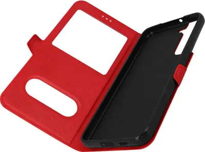 Immagine prodotto di Cover Samsung Galaxy S22 Plus con doppia finestra e funzione stand - Rosso