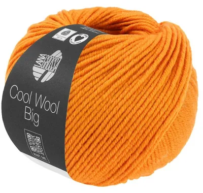 Produktbild von Lana Grossa Cool Wool Big 50 g pflegeleichtes Strickgarn aus extrafeiner Wolle 120 m Farbe 1041 - Orange