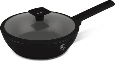 Obrázok produktu pre BERLINGERHAUS hlboká panvica s titánovým povrchom a pokrievkou 24 cm Matte Black Collection BH-8179