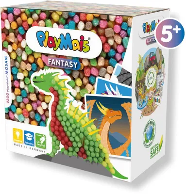 Productafbeelding van PlayMais knutselset, creativiteit, mozaïek, fantasiedraak, vanaf 5 jaar, artikelnummer 160920