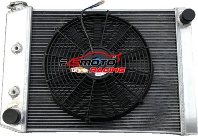 Immagine prodotto di Radiatore, alluminio, dimensioni interne 495 mm x 425 mm x 52 mm, dimensioni totali 640 mm x 435 mm x 70 mm, ingresso 45 mm, uscita 38 mm