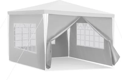 Produktbild von 3x3m /3x6m Pavillon mit Seitenwänden, wasserdicht,UV-Schutz Gartenzelt Partyzelt, Gartenpavillon