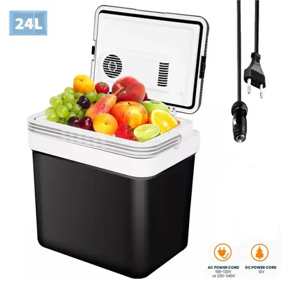 Produktbild von Multifunktionale elektrische Kühltasche mit Heizfunktion für Auto, Wohnwagen und Camper, 24 l, 12 V/220 V