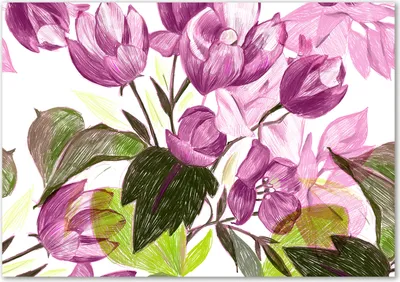 Produktbild von Tulup® Glas-Bild - 100 x 70 - Wandbild aus Glas - Wandkunst - Wandbild hinter gehärtetem Sicherheitsglas - Blumen & Pflanzen - Blumenmuster - Lila