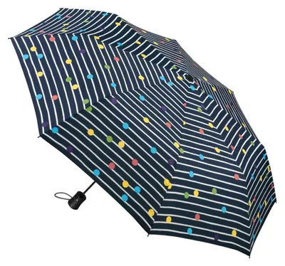 Produktbild von Regenschirm Dots & Stripes Navy Blau