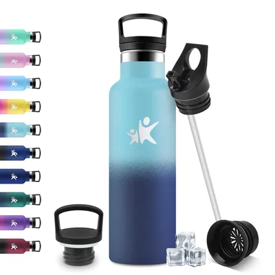 Produktbild von JAPORIA Thermosflasche 500ml, Kohlensäure Geeignet, Auslaufsicher Wasserflasche