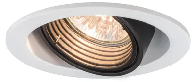 Productafbeelding van Paulmann Premium inbouwspots Daz, rond, kantelbaar, 1x5W LED, 230V, GU10, wit, met schakelaar. Artikelnummer: 926.81.1.LED4000K