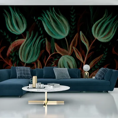 Produktbild von Muralo XXL Vlies FOTOTAPETE Abstraktion TULPEN 3D Effekt Blumen (B) 450 cm x (H) 300 cm Tapete Wandtapete WOHNZIMMER SCHLAFZIMMER 5176