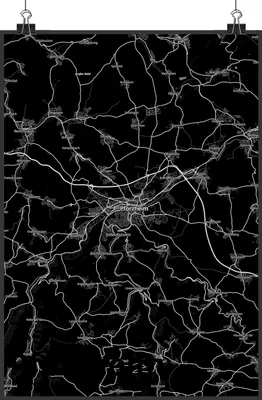Produktbild von Mr. & Mrs. Panda Bild Pforzheim DIN A3 - Geschenk, Stadt, wanddeko, Plakat, Wandbild, drucke, Dorf Karte Landkarte Map Stadtplan, Kunstdruck