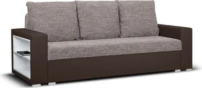 Produktbild von 3-Sitzer-Sofa mit Schlaffunktion HUBERT1 - Braun/Bronze