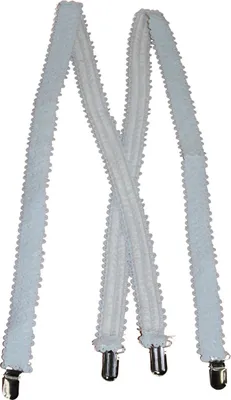 Produktbild von Pailletten-Hosenträger für Erwachsene weiss - Einheitsgröße