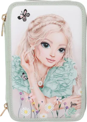 Produktbild von TopModel TOPModel 3 Fach Federtasche mit Stickerei SUMMER FEELING